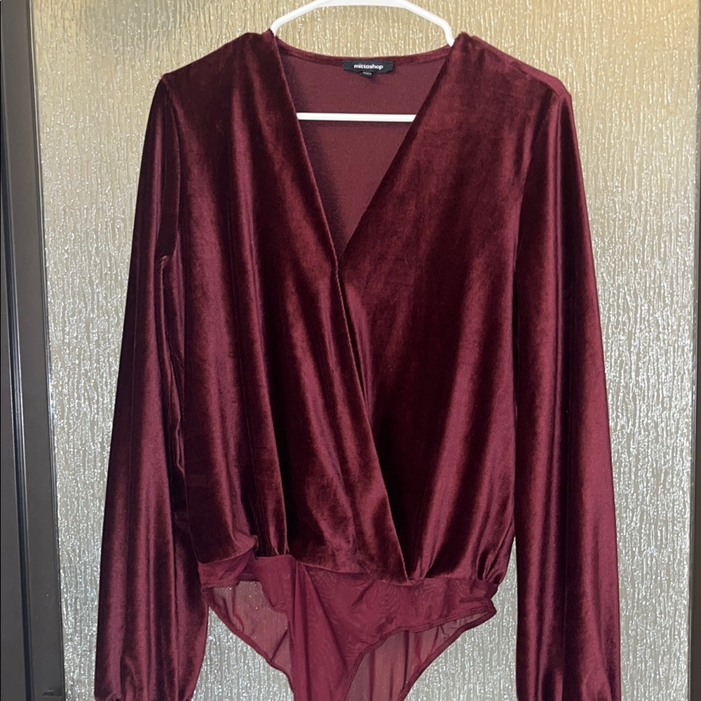 Mittoshop maroon bodysuit
